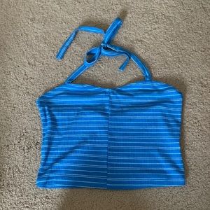 Blue stripped halter tank